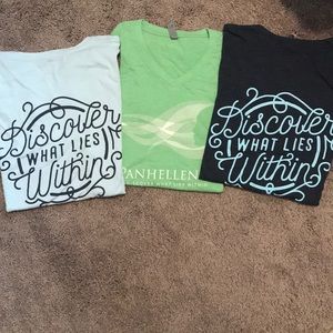 Panhellenic Shirts + bonus shirt